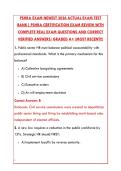 PSHRA EXAM 2026 &ndash; 200&plus; REAL QUESTIONS & CORRECT ANSWERS &vert; PUBLIC SECTOR HR CERTIFICATION TEST BANK&NewLine;&NewLine;