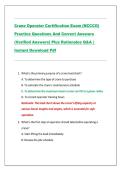 Crane Operator Certification Exam &ndash; 100 Practice Questions with Answers & OSHA&sol;NCCCO Standards  2026&sol;2027 &lpar;THE ULTIMATE GUIDE&rpar;&NewLine;&NewLine;