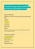 Portage Learning Pathophysiology NURS 231 &sol; &NewLine;BIOD 331 Final Exam Practice 2026 Comprehensive &NewLine;Practice Exam With Answers and Rationales 