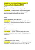 CompTIA Sec&plus; Exam Questions and Answers &lpar;Latest Update 2026&rpar;&period;docx&NewLine;&NewLine;