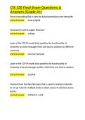 CIS 320 Final Exam Questions & Answers &lpar;Grade A&plus;&rpar;&period;docx&NewLine;&NewLine;
