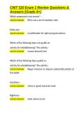 CNIT 320 Exam 1 Review Questions & Answers &lpar;Grade A&plus;&rpar;&period;docx&NewLine;&NewLine;