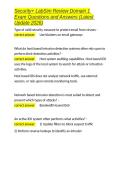 Security&plus; LabSim Review Domain 1 Exam Questions and Answers &lpar;Latest Update 2026&rpar;&period;docx&NewLine;&NewLine;