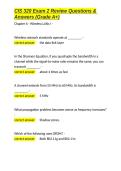 CIS 320 Exam 2 Review Questions & Answers &lpar;Grade A&plus;&rpar;&period;docx&NewLine;&NewLine;