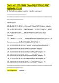 GMU MIS 320 FINAL EXAM QUESTIONS AND ANSWERS 2026&period;docx&NewLine;&NewLine;