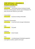 COM 320 Exam 1 Questions & Answers &lpar;Grade A&plus;&rpar;&period;docx&NewLine;&NewLine;