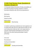 CI 320 Final Review Exam Questions & Answers &lpar;Grade A&plus;&rpar;&period;docx&NewLine;&NewLine;