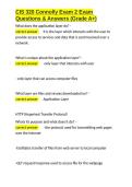 CIS 320 Connolly Exam 2 Exam Questions & Answers &lpar;Grade A&plus;&rpar;&period;docx&NewLine;&NewLine;