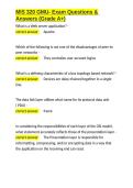 MIS 320 GMU- Exam Questions & Answers &lpar;Grade A&plus;&rpar;&period;docx&NewLine;&NewLine;