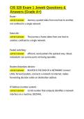 CIS 320 Exam 1 Jewett Questions & Answers &lpar;Grade A&plus;&rpar;&period;docx&NewLine;&NewLine;