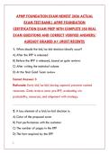 APMP FOUNDATION EXAM NEWEST 2026&colon; 200 REAL TEST BANK QUESTIONS & VERIFIED ANSWERS &vert; PASS YOUR PROPOSAL MANAGEMENT CERTIFICATION FIRST TRY&NewLine;&NewLine;
