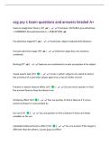 cog psy 1 Exam questions and answers Graded A&plus;