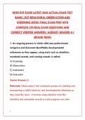 BOSR DCF EXAM LATEST 2026 ACTUAL TEST BANK &vert; 200&plus; PRACTICE QUESTIONS & ANSWERS &vert; CHILD CARE PROFESSIONAL CERTIFICATION PREP&NewLine;&NewLine;