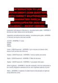 INTRODUCTION TO LAW &NewLine;ENFORCEMENT EXAM QUESTIONS &NewLine;WITH CORRECT SOLUTIONS&vert;&vert;100&percnt; &NewLine;GUARANTEED PASS&vert;&vert;A&plus; &NewLine;GRADED&vert;&vert;UPDATED 2026&sol;2027 &NewLine;SYLLABUS&vert;&vert;<<RECENT VERSION>>