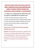 NCLEX EXIT EXAM LATEST 2026 TEST BANK &vert; 200&plus; REAL NCLEX-STYLE QUESTIONS & VERIFIED ANSWERS WITH RATIONALES &vert; NURSING LICENSURE PREP&NewLine;&NewLine;