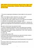 2023 PEDS ATI Proctored Exam Study Guide- High Yield Questions & Rationales- Pediatric Nursing Certification Review 2026&period;pdf&NewLine;&NewLine;