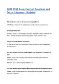 JURI 2990 Exam 3 Actual Questions and Correct Answers&vert; Updated