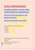 ELITE COMPREHENSIVE &NewLine;PHARMACOGNOSY &lpar;PACOP PINK&rpar; &NewLine;COMPREHENSIVE EXAMINATION &NewLine;Advanced Pharmacognosy and &NewLine;Medicinal Plants