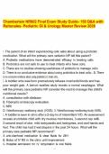 Chamberlain NR602 Final Exam Study Guide- 150 Q&A with Rationales- Pediatric GI & Urology Master Review 2026&period;pdf&NewLine;&NewLine;