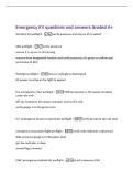 Emergency KV questions and answers Graded A&plus;