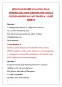 NSPIRE EXAM LATEST 2026 TEST BANK &vert; 200&plus; REAL HUD INSPECTION QUESTIONS & VERIFIED ANSWERS &vert; NATIONAL STANDARDS FOR PHYSICAL INSPECTION OF REAL ESTATE&NewLine;&NewLine;