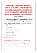 NUR 418 EXAM 1 LATEST 2026 TEST BANK &vert; 200&plus; REAL OBSTETRIC & MATERNITY NURSING QUESTIONS & VERIFIED ANSWERS&NewLine;&NewLine;