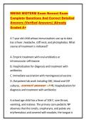 MN580 Midterm Exam&colon; 100&plus; Practice Questions & Answers &lpar;Pediatric Primary Care&rpar;&NewLine;&NewLine;