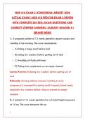 NUR 418 EXAM 2 LATEST 2026 TEST BANK &vert; 200&plus; REAL MATERNAL-NEWBORN & PEDIATRIC NURSING QUESTIONS & VERIFIED ANSWERS&NewLine;&NewLine;