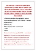 NUR 418 EXAM 4 LATEST 2026 TEST BANK &vert; 200&plus; REAL MATERNITY & WOMEN'S HEALTH NURSING QUESTIONS & VERIFIED ANSWERS &vert; CONCORDIA NUR 418&NewLine;&NewLine;