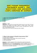 EMT FISDAP Paramedic Entrance Exam Study Guide &ndash; 200 Practice Questions