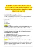 NGN HESI RN Pharmacology Exam Test Bank&colon; 200&plus; Questions & Answers 2026&sol;2027 &lpar;THE ULTIMATE GUIDE&rpar;&NewLine;&NewLine;