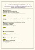 Exam 4&colon; NR302 &sol; NR 302 &lpar;2026&sol;2027 Edition&rpar; Health Assessment I &vert;Review with Questions and Answers&vert; 100&percnt; Correct &vert; A Grade -Chamberlain
