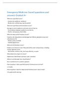 Emergency Medicine Exam3 questions and&NewLine;answers Graded A&plus;