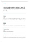 ATI EXAM A&plus; GRADE ASSURED COMPLETE SOLUTIONS AND VERIFIED ANSWERS