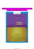 Test Bank&colon; New Perspectives on HTML 5 and CSS &lpar;8th Edition&rpar; &ndash; Carey &vert; Comprehensive Web Design & Development &vert; Verified Exam Prep