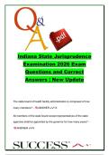 Indiana State Jurisprudence Examination Questions and Answers &lpar;500&plus; Q&A&rpar; &vert; Health Facility Administration&comma; Long-Term Care Regulations&comma; CEU Requirements & Resident Rights Review 2026 &vert; Indiana HFA Licensing Exam