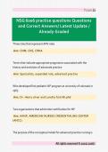 NSG 6006 practice questions Questions &NewLine;and Correct Answers&sol; Latest Update &sol; &NewLine;Already Graded&NewLine;