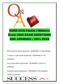 NURS 5432 Family I Midterm Exam 2026 Questions and Answers &vert; Pediatric Growth&comma; Women&rsquo;s Health&comma; Pregnancy&comma; STI & Family
