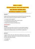 NURS 611 Pathophysiology Exam 2026 &ndash; 200 Verified Q&A with Rationales&comma; A&plus; Guide&NewLine;&NewLine;