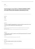 food manager final EXAM A&plus; GRADE ASSURED COMPLETE SOLUTIONS AND VERIFIED ANSWERS
