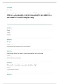 ATI EXAM A&plus; GRADE ASSURED COMPLETE SOLUTIONS AND VERIFIED ANSWERS