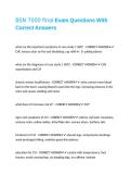BSN 7000 final Exam Questions With Correct Answers
