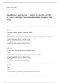 real estate law EXAM A&plus; GRADE ASSURED COMPLETE SOLUTIONS AND VERIFIED ANSWERS