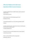 PPN 202 Midterm W1-W5 Exam Questions With Correct Answers 