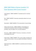 BSNC 5060 Midterm Review &lpar;modules 1-6&rpar; Exam Questions With Correct Answers 