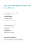NRSG 3100-Exam 1 Review Questions With Correct Answers 