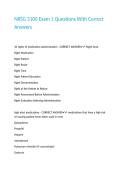 NRSG 3100 Exam 1 Questions With Correct Answers&period;
