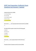RCFE Test Preparation &lpar;California&rpar; Exam Questions And Answers&vert; Updated
