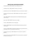 BNAD 301 EXAM 4 QUESTIONS AND ANSWERS