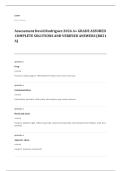 Shadow Health EXAM A&plus; GRADE ASSURED COMPLETE SOLUTIONS AND VERIFIED ANSWERS